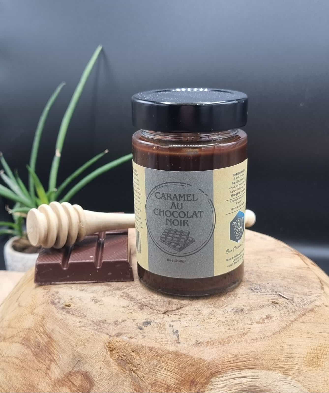 caramel au chocolat noir à tartiner